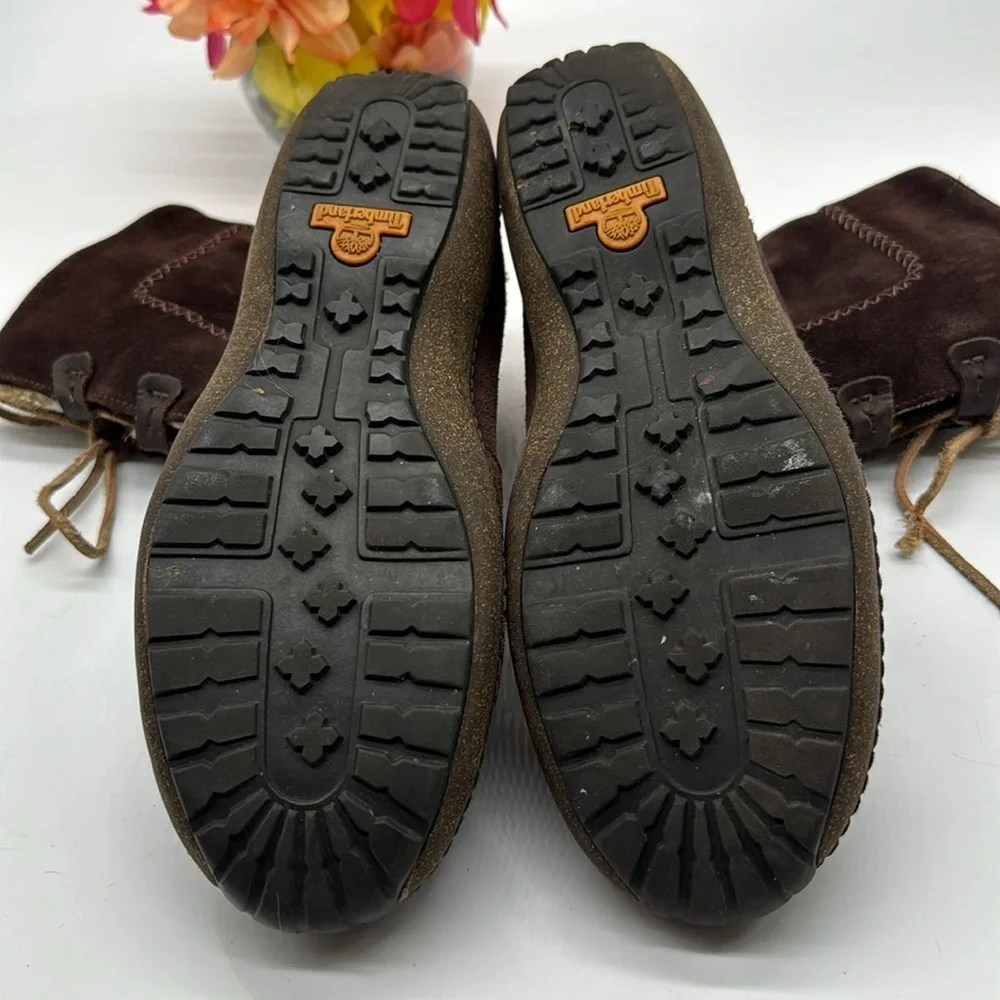 Timberland Brown Suede Shin High Boots Size 8.5 TB6822